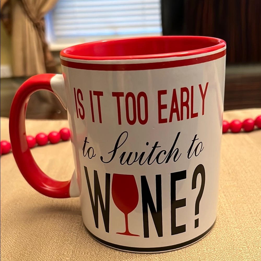 Red and White Wine Mug